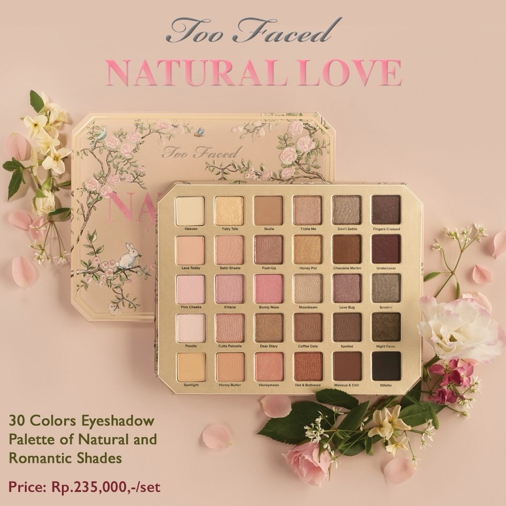 Too Faced Natural Love Eye Shadow Collection